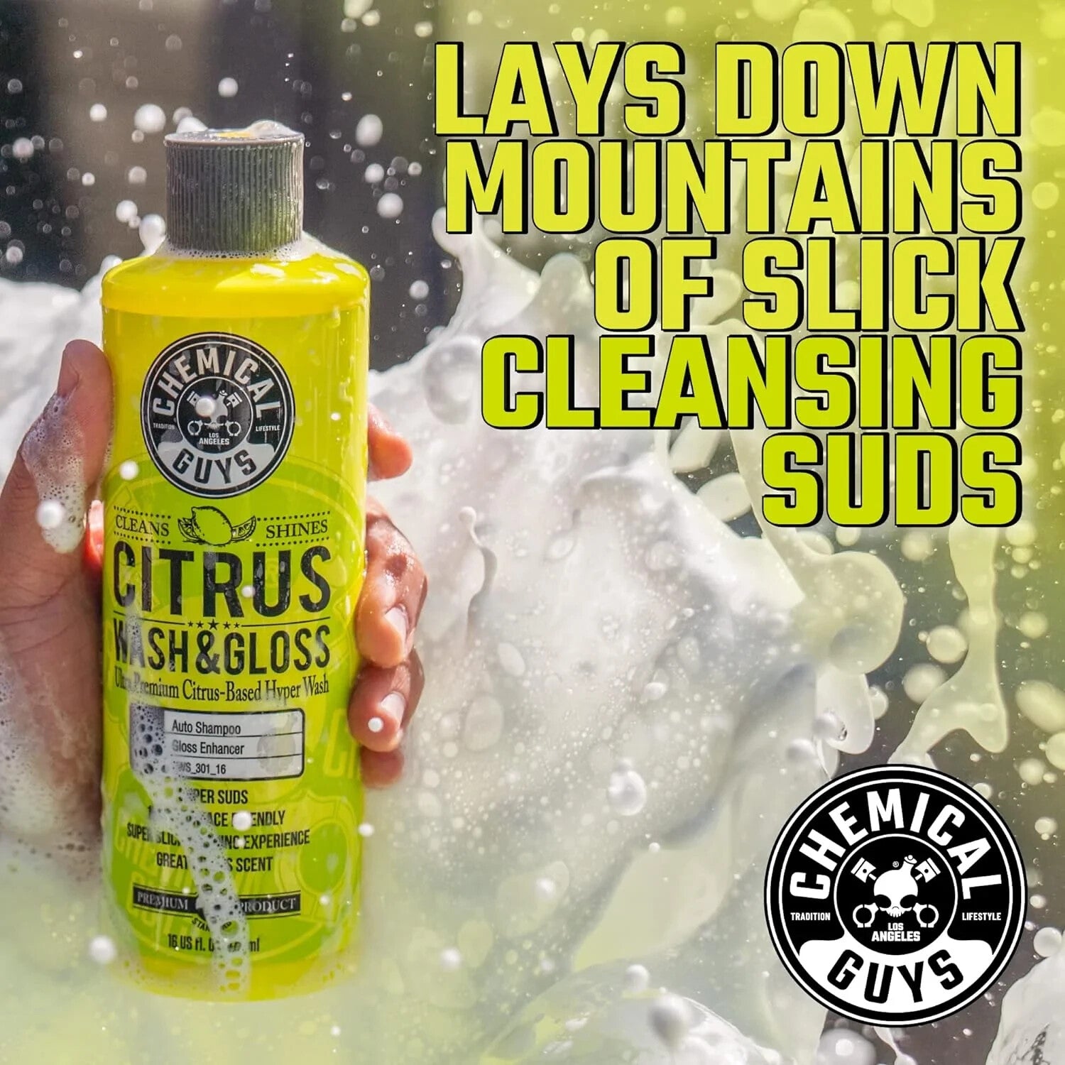 Chemical Guys Citrus Wash and Gloss Concentrated Car Wash 16oz