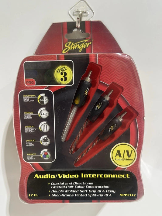 Stinger SPI9317 Pro LEVEL 3 17' Foot Audio/Video INTERCONNECT Cable New