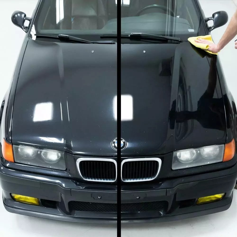 Turtle Wax 53140 Hybrid Jet Black Spray Polish Added Colour Enhances Paint 500Ml