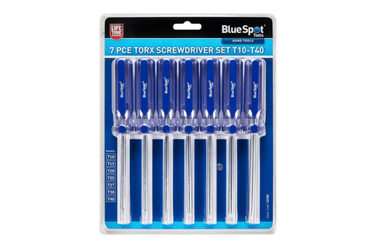 Neilsen 7pc Torx Long Star Screwdriver Set Acetate Handle T10 - T40 BSP12182