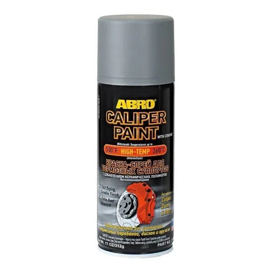 ABRO SILVER BRAKE CALIPER SPRAY PAINT GLOSS AEROSOL TOUGH RESISTANT FINISH 400ml