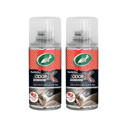 2x Turtle Wax Odor-X Whole Car Sweet  Berry Blast, Scent Fogger Lasts 30 Days