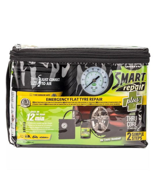 Slime Smart Repair Plus - Emergency Flat Tyre Repair Kit - Cars, Bikes, Trailers