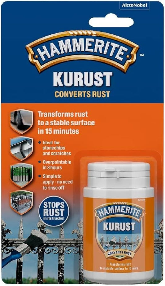 Hammerite Kurust Metal  Rust Converter Treatment No Undercoat Required 90ml