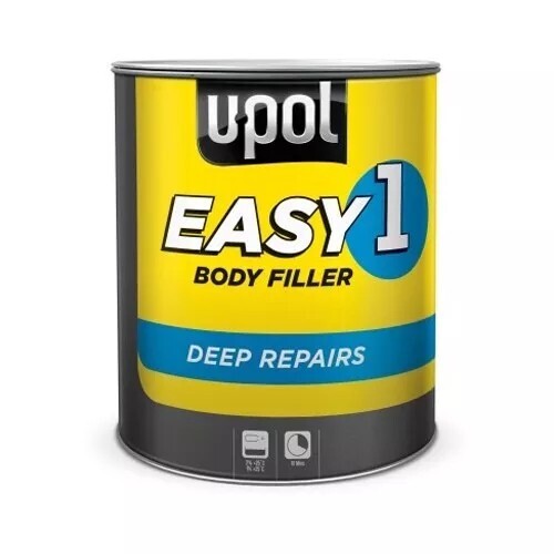 UPOL Easy 1 Filler Body Sand Smooth Filler 3L Deep Finishing W/  Free Spreader