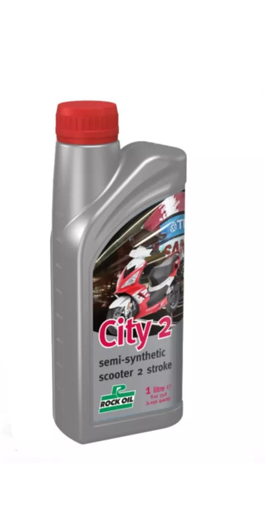 Scooter Vespa Rock Oil City2 Semi Synthetic 2T 2 Stroke Oil Injection - 1 Litre