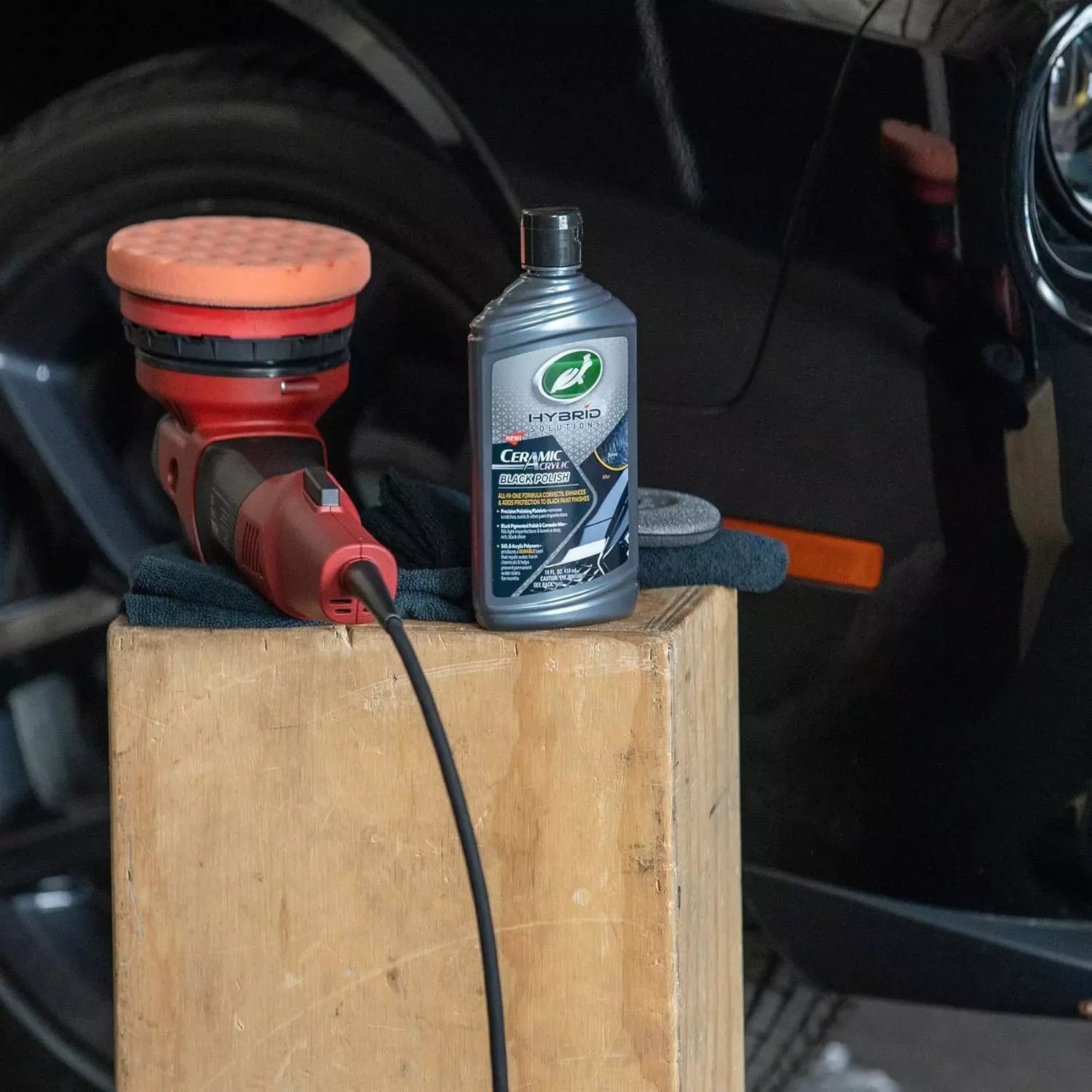 Turtle Wax Hybrid Solutions Ceramic Acrylic Black Polish 14 FL