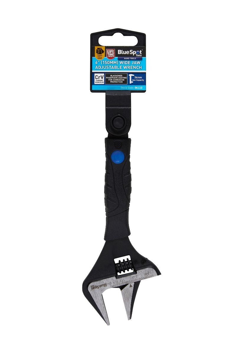 Blue Spot Tools 6" Wide Jaw Adjustable Wrench 06110