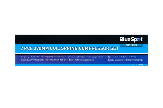 Coil Spring Compressor 370mm Set 2pc Heavy Duty Suspension Clamps Car 07968