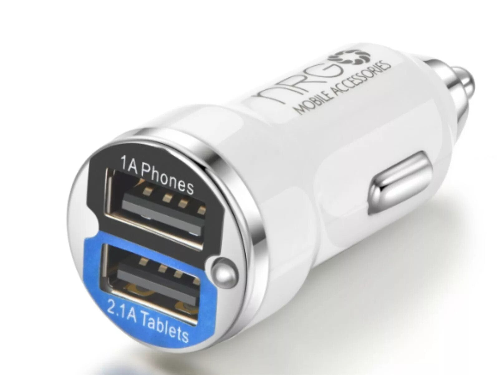 NRG Dual USB 12V In-Car Charging Plug - Phones and Tablets NRG50059