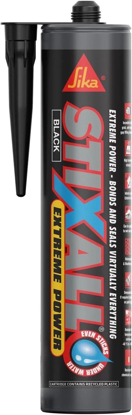 Sika Stixall- Black – Extreme Power Sealant And Adhesive – Waterproof – 290 ml