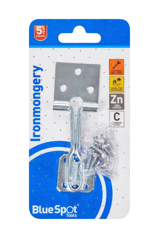 Blue Spot Tools 102mm Zinc Plated Wire Hasp and Staple bsp78052
