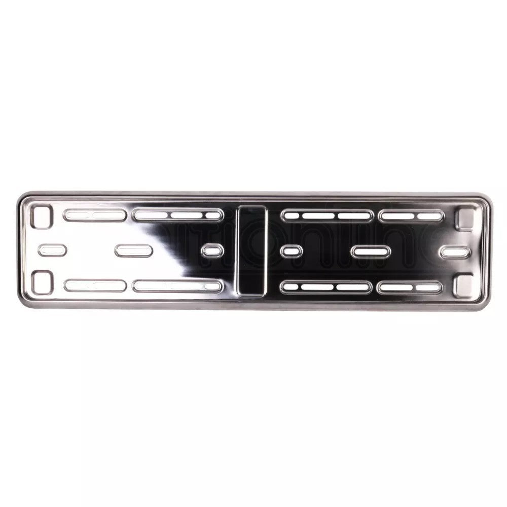 2x E-tech Stainless Steel Car Registration Number Plate Holder Surround Frame