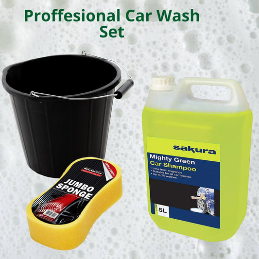 5L Mighty Green Car Wash /Shampoo Set – for All Vehicle Paint Finishes-75 Wash