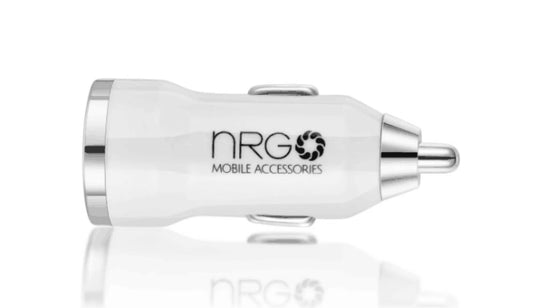 NRG Dual USB 12V In-Car Charging Plug - Phones and Tablets NRG50059