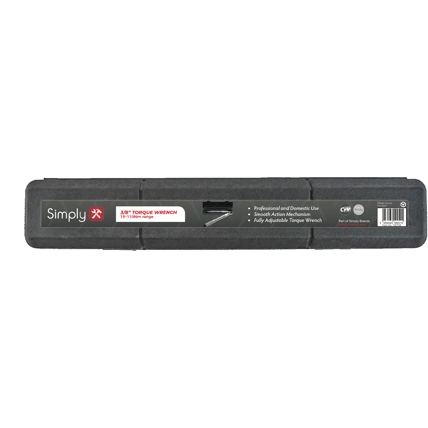Adjustable Torque Wrench 19 -110Nm 3/8" Square Drive Hand Ratchet Tool