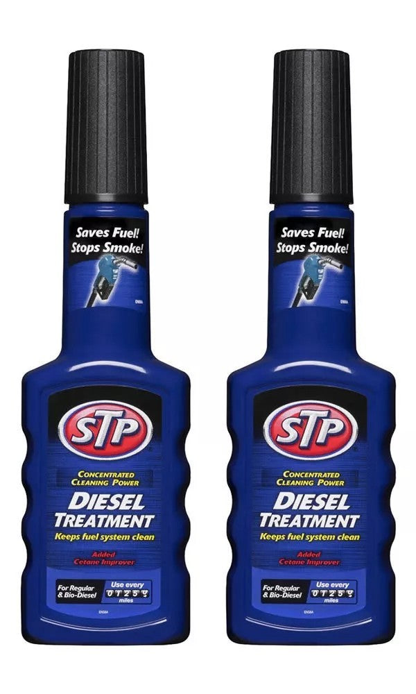 2 x STP Diesel Treatment Engine Fuel Additive Emissions Car Van 200ml Save Fuel