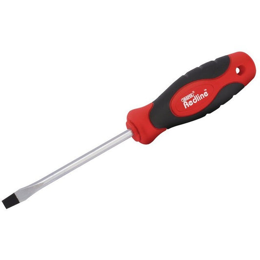 Draper Redline® Plain Slot Soft Grip Screwdriver, 6 x 100mm 68010
