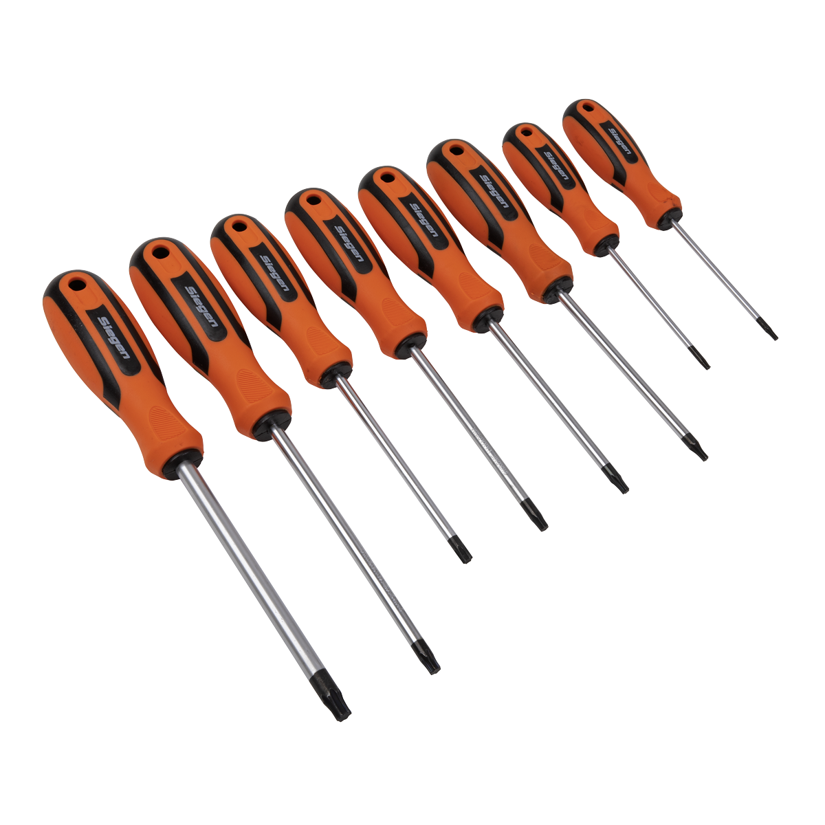 Sealey 8 Piece Torx Screwdriver Set Hardened Chrome Vanadium Steel Shafts S0897