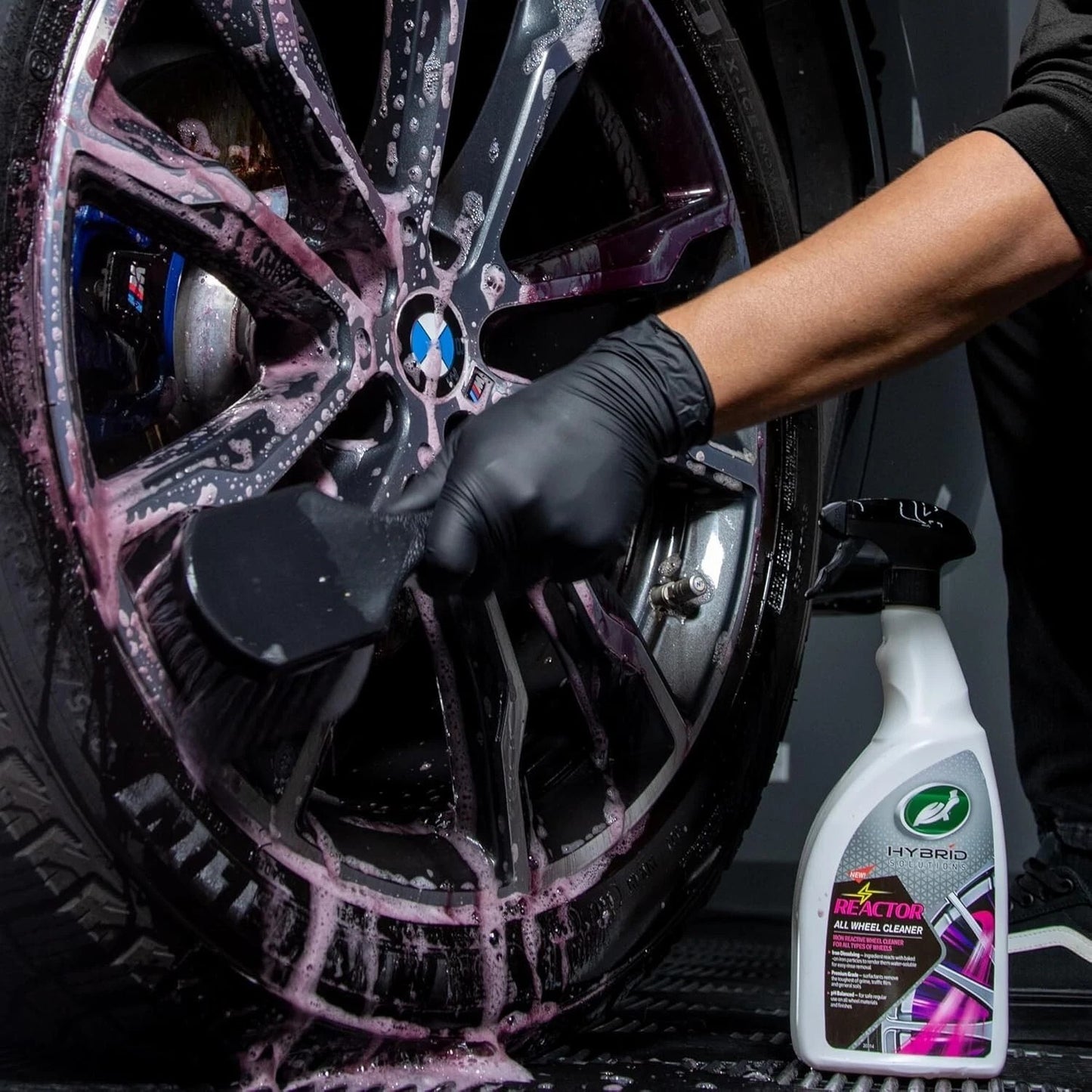 2 x Turtle Wax Hybrid Solutions Reactor All Wheel Cleaner 1 Litre Trigger Spray