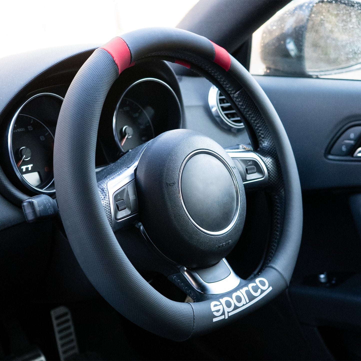 Official Sparco Steering Wheel Cover, Universal fitting, High Quality Material