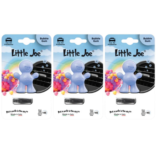 3x Little Joe Scents 3D Gel Vent Clip Car Air Freshener Freshner - Bubble Gum