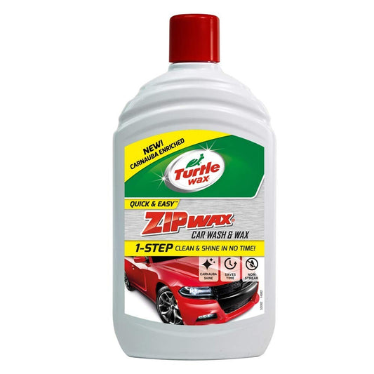 Zip Wax Car Wash & Wax Carnauba Rinse Off Spot-Free Shine 500mL Turtle Wax 52822