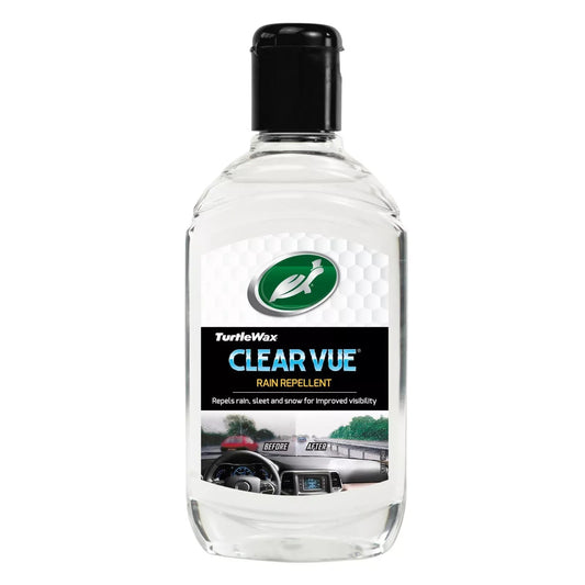 Turtle Wax Clearvue Rain Repel Car Windowscreen Cleaner Smear Free 300ml