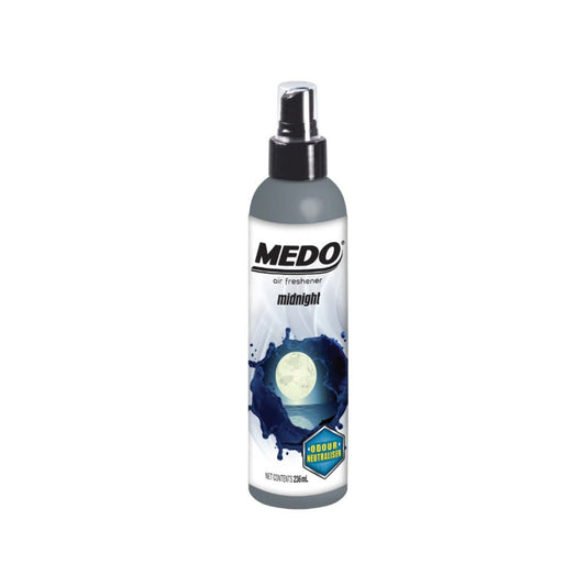 Medo Pump Spray Car Air Freshener, New Car Neutralises Unpleasant Odours, 236ml