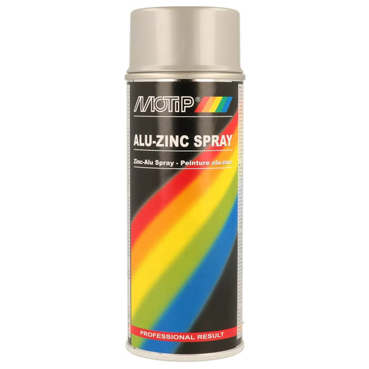 Motip M04059 Aluminium- Zinc Spray 400ml, Outstanding Corrosion Protection,