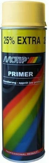 Motip High Build Primer Filler Spray Paint  Yellow 500ml - Professional - M04053