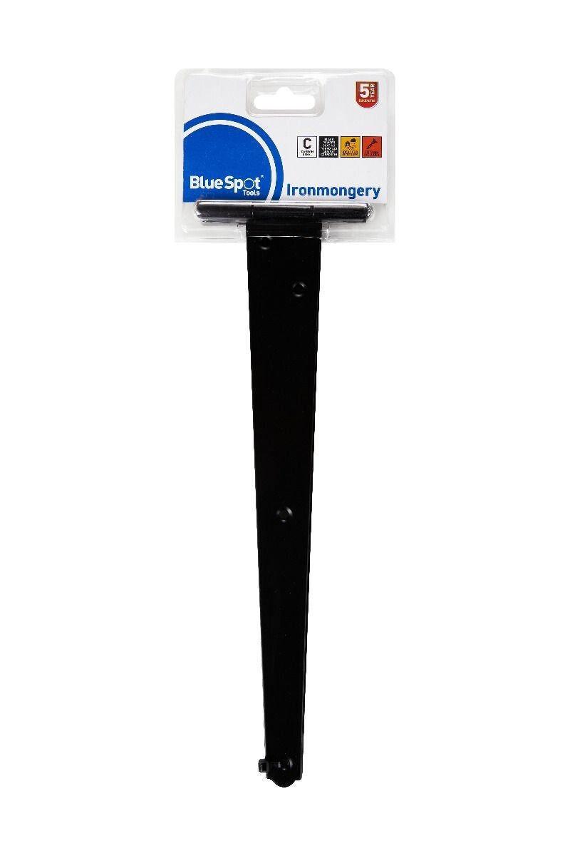 Blue Spot Tools Ironmongery 400mm Black Powder Coated Tee Hinge bsp78031