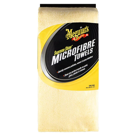Meguiar's Supreme Shine Microfibre Towels 3 Pack X2020EU