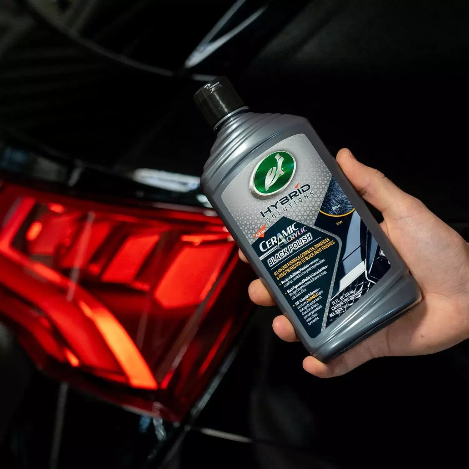 Turtle Wax Hybrid Solutions Ceramic Acrylic Black Polish 14 FL