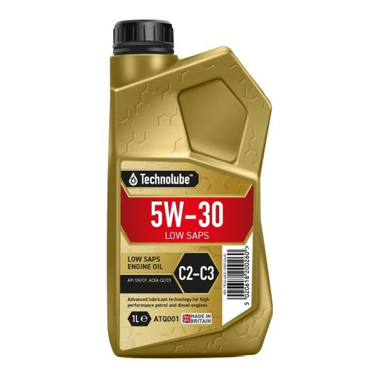 Technolube Fully Synthetic C2/C3 5W-30 Low Saps Engine Oil - 1L