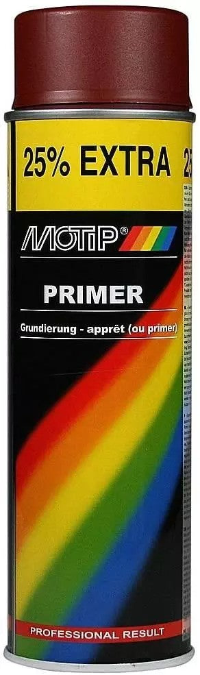 GENUINE MOTIP RED PRIMER FILLER SPRAY PAINT RED 500ML