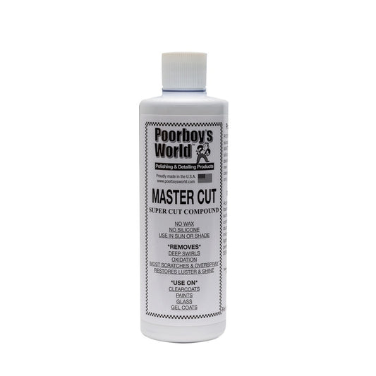 Poorboy's World Master Cut Compound 16OZ 473ml Remove Swirls Oxidation Scratches
