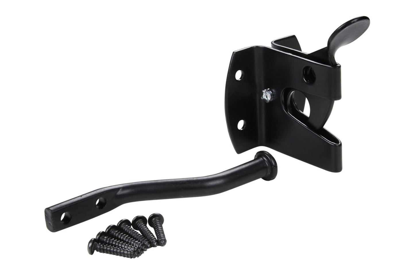 Blue Spot Tools Ironmongery 50mm Black Powder Coated Auto Gate Latch bsp78022