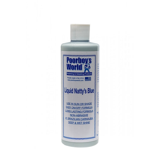 Poorboys PB-LNB16 Car Cleaning Valeting Liquid Nattys Blue Wax 473ml