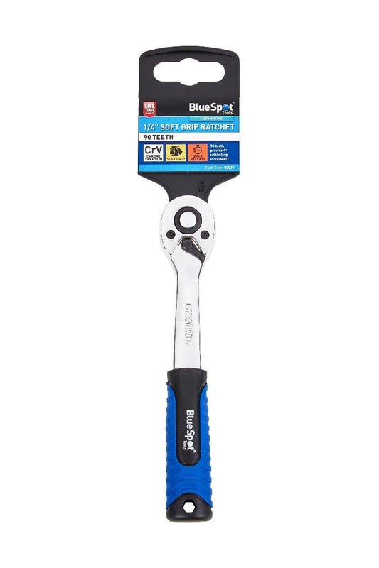Bluespot Reversible Head Ratchet Handle Quick Release 1/4" Tool 02037
