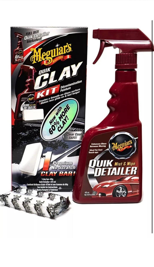 Meguiar's Quik Clay Bar Detailing System Kit  Professional, 60% Extra (G1116)