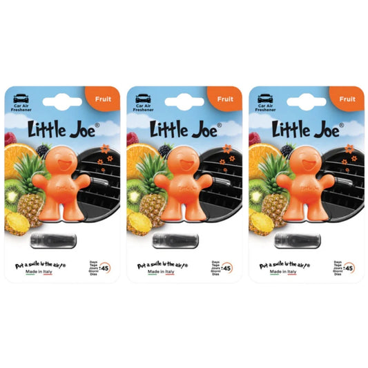 3x Little Joe Scents 3D Gel Vent Clip Car Air Freshener Freshner - Fruit