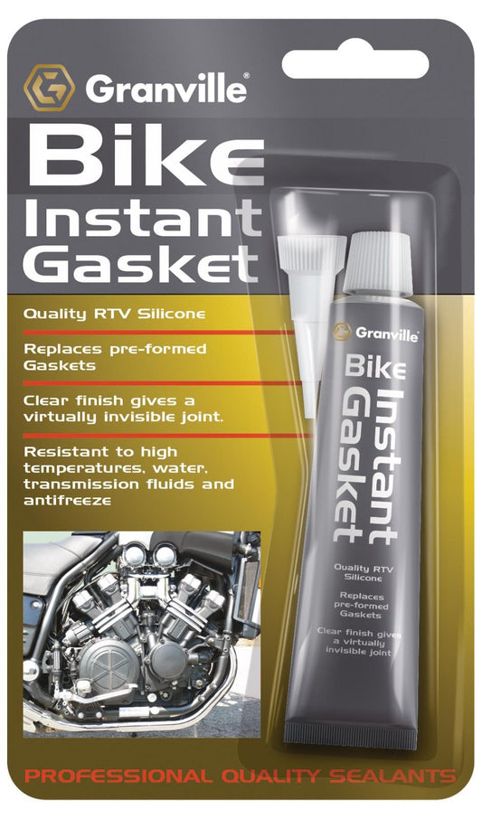Granville Clear Instant Gasket Bike Motorbike High Temp RTV  Sealant 40g 0237