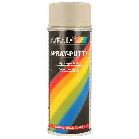Motip Spray Putty- Spray Filler, Fast Drying, Covers Imperfections  400ml