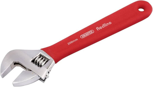 Draper Redline 200 mm Soft Grip Adjustable Wrench  67590