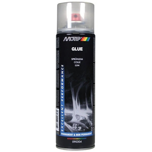 MOTIP Self Adhesive Spray Glue 500ml Permenant & Non Permenant Strong Clear