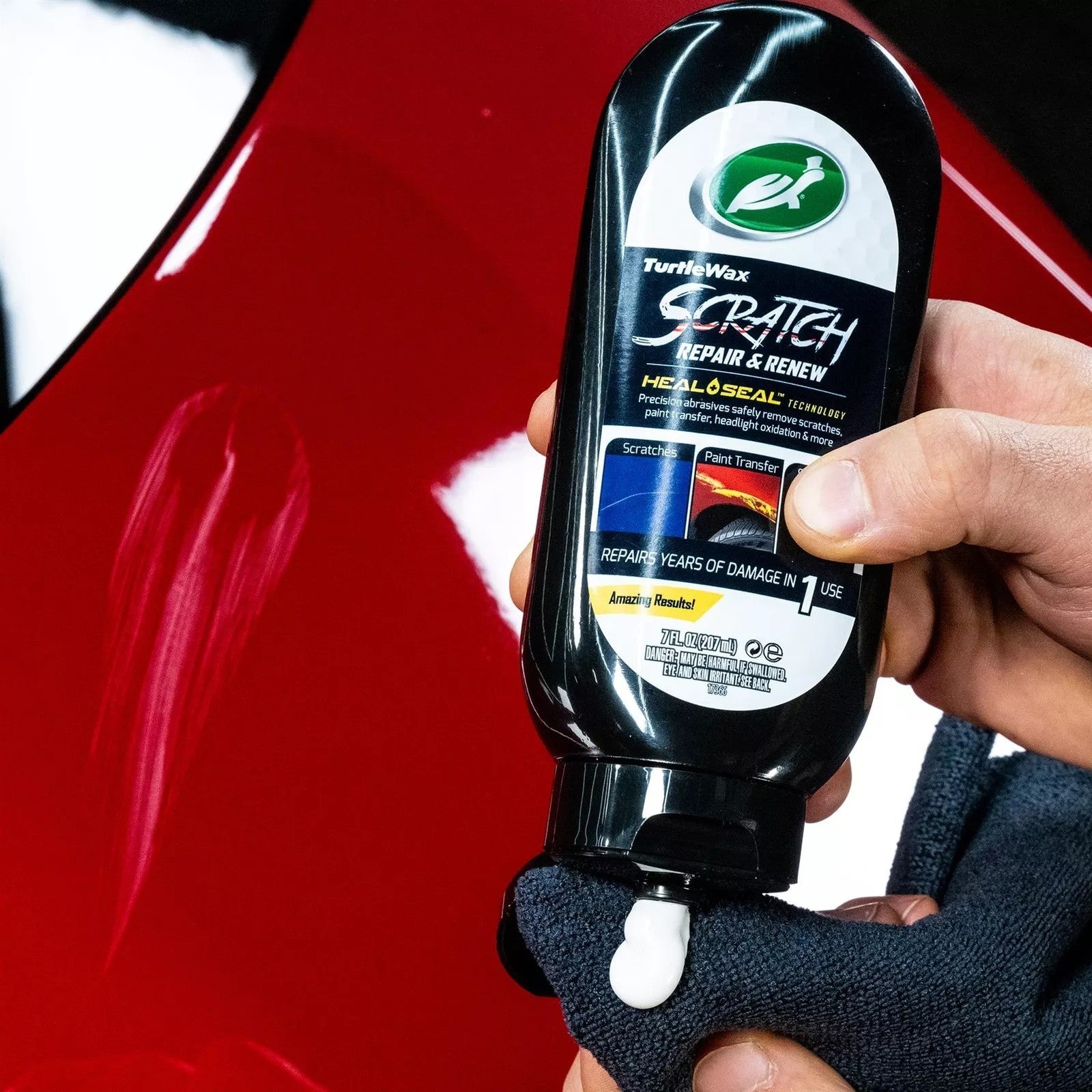 Turtle Wax 50935 Hd Scratch Repair & Renew Car Paint Scratch Remover 200Ml