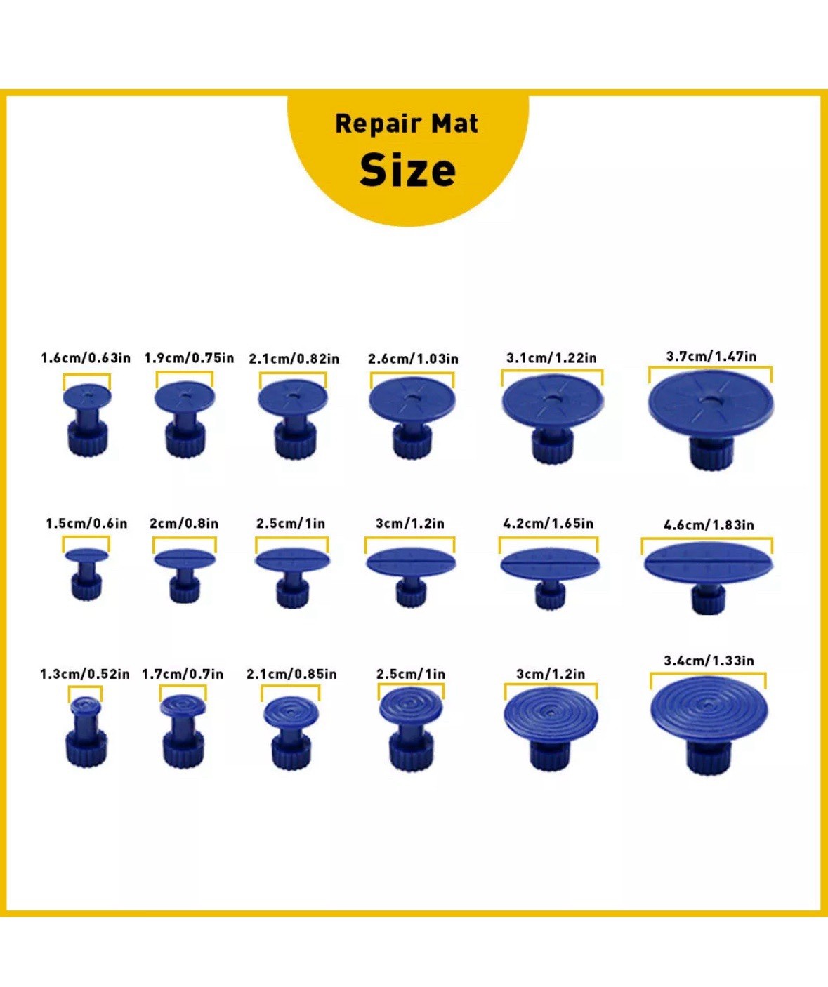 19pcs Car Paintless Dent Removal Kit Repair PDR Glue Puller Tabs UK