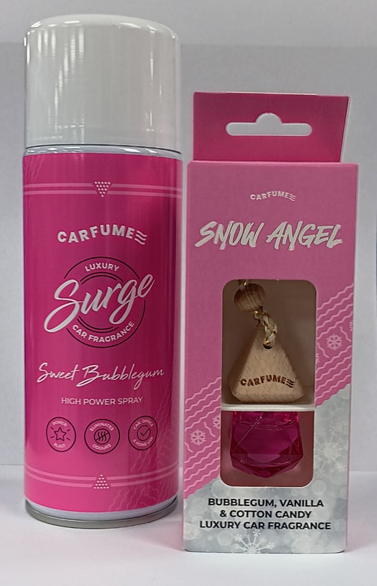 Carfume Surge Sweet Bubblegum & Snow Angel Twin Pack Cfsusb - Cfsnan