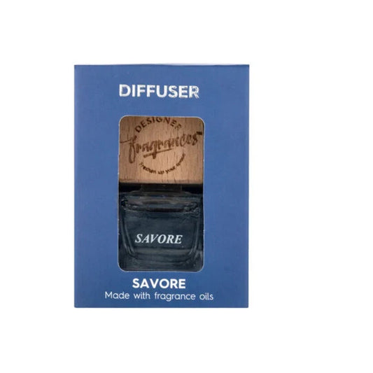 Designer Fragrances SAVORE Hanging Car Home Diffuser Air Freshener Bottle Reed